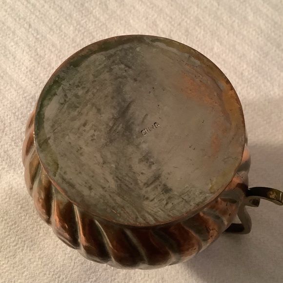 Vintage Decorative Brass Pitcher - Picture 4 of 5